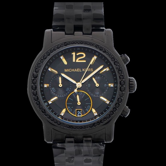 MK Baisley Chronograph Black Dial Black Watch